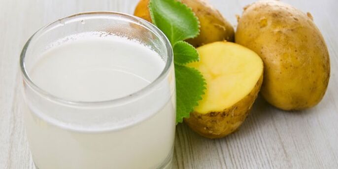 Kartoffelsaft zur Entfernung von Papillomen